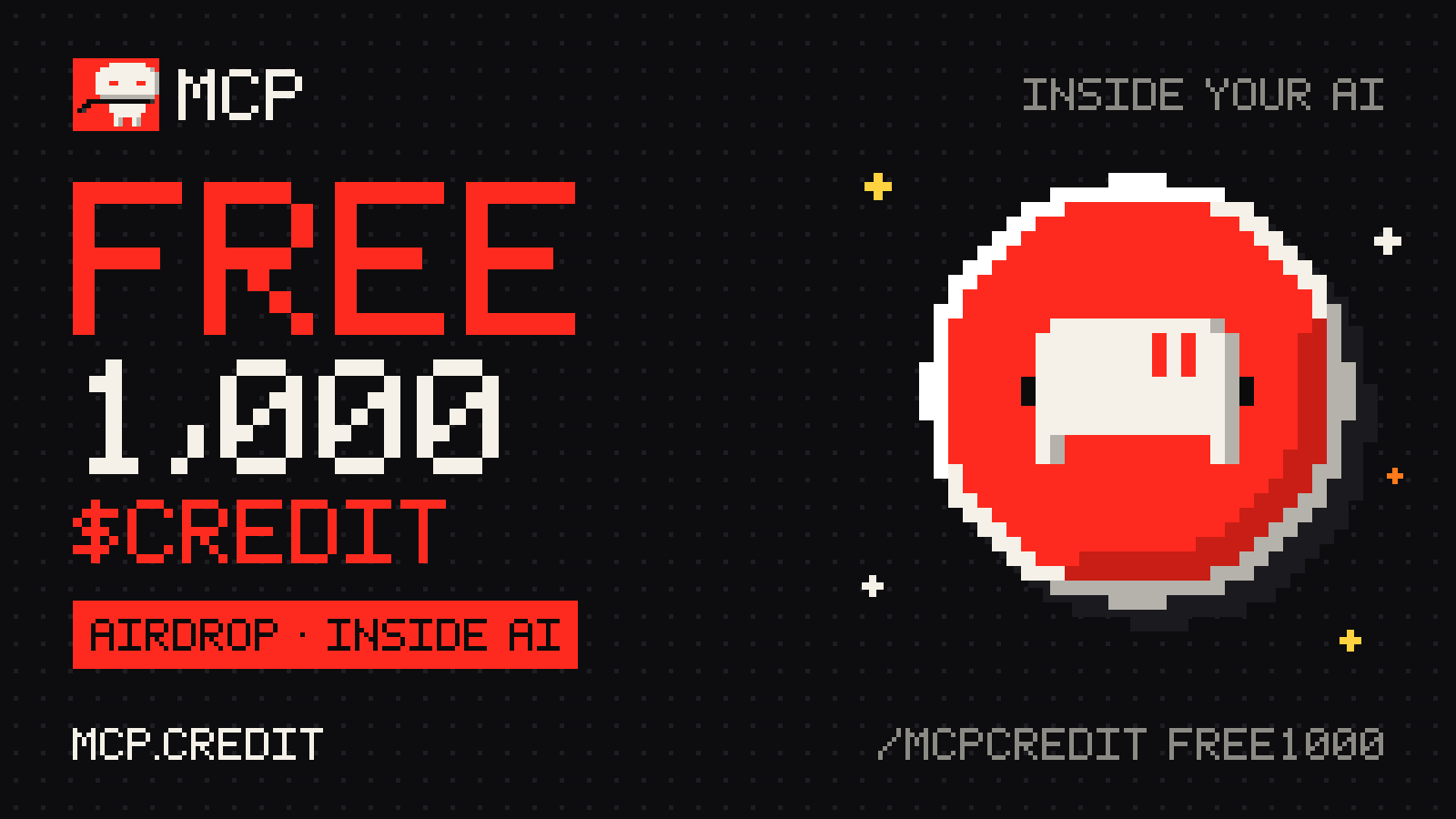 FREE 1,000 $CREDIT · AIRDROP INSIDE AI